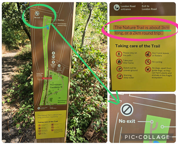 Question about the Hornimans Nature Trail