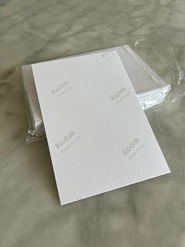 Kodak photo printer paper - 90 sheets, appx 100gsm