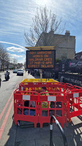 TRAFFIC: Thames Water works on Waldram Crescent