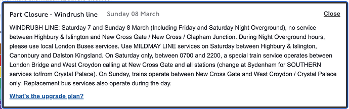 How about taking a Windrush train ... to London Bridge?